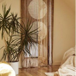 UO Big Dot Bamboo Beaded Curtain